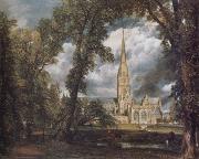 John Constable Salisbury Cathedral from the Bishop's Grounds Spain oil painting artist